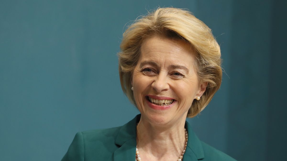 European Commission President Ursula von der Leyen holding a joint press conference with Taoiseach Leo Varadkar at Government Buildings, Dublin. (Photo by Brian Lawless/PA Images via Getty Images)