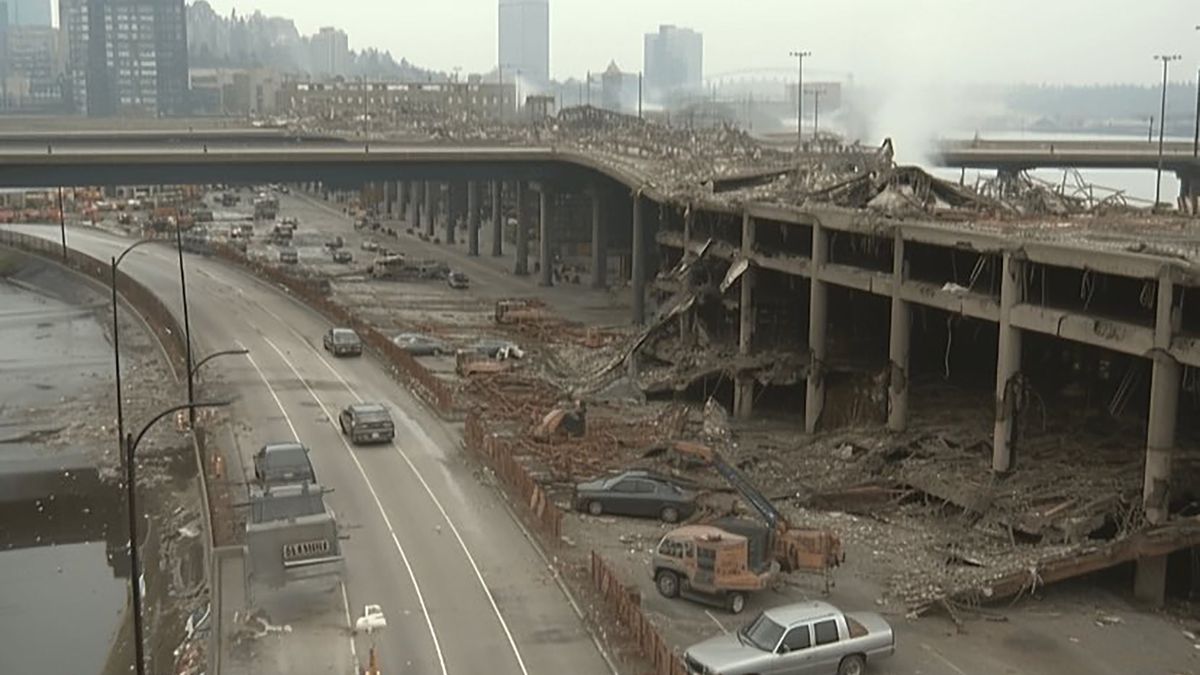 Wygenerowane przez SI grafiki wyglądają aż nazbyt prawdziwie. To trzęsienie ziemi nigdy się nie wydarzyło.