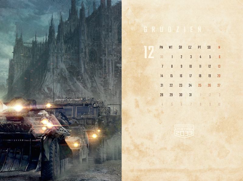 Kalendarze Uniwersum Metro 2033 już dostępne!