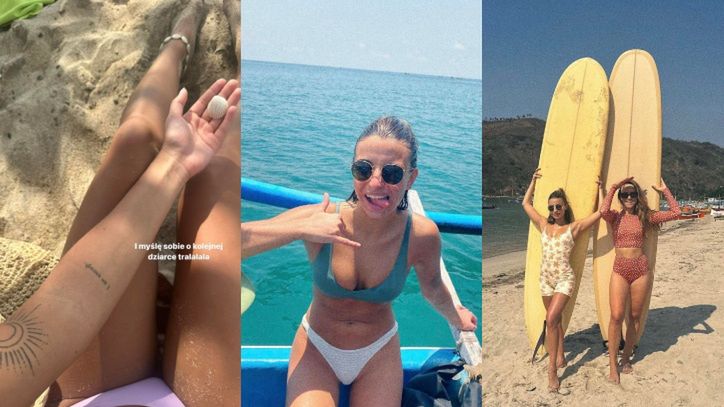 Surferka Julia Wieniawa pozuje w bikini i duma nad kolejnym TATUAŻEM