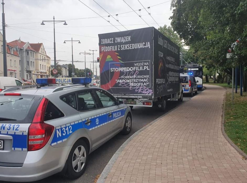 Sopot. Jacek Karnowski prezydent miasta poinformował o zatrzymaniu ciężarówki 