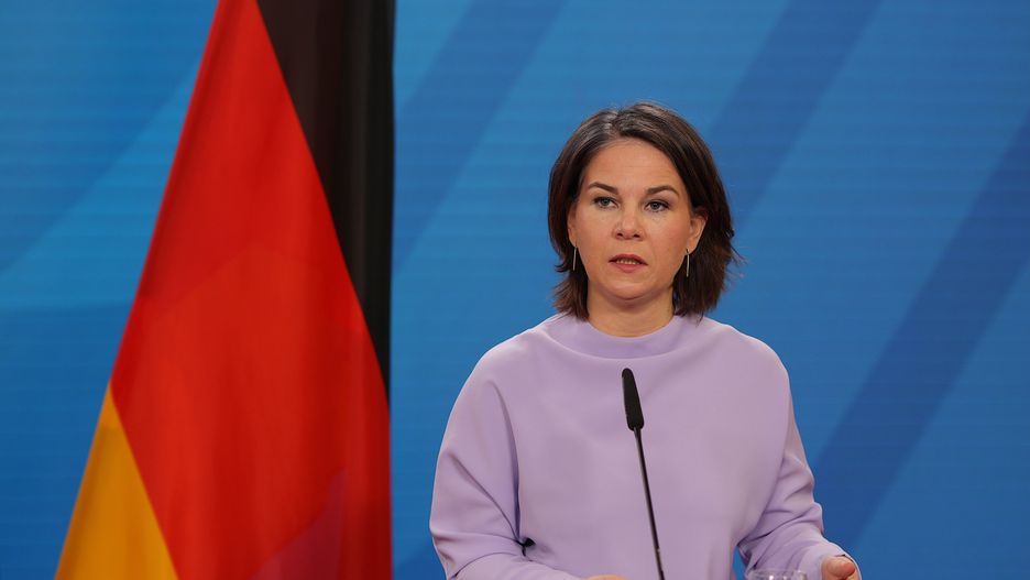 Foreign Ministers Of Germany And Croatia Meet
BERLIN, GERMANY - MARCH 24: Annalena Baerbock, Federal Minister of Foreign Affairs meets with Gordan Grlic Radman, Minister of Foreign and European Affairs of Croatia (not shown) at the Federal Foreign Office on March 24, 2022 in Berlin, Germany. (Photo by Pool/Getty Images)
Pool