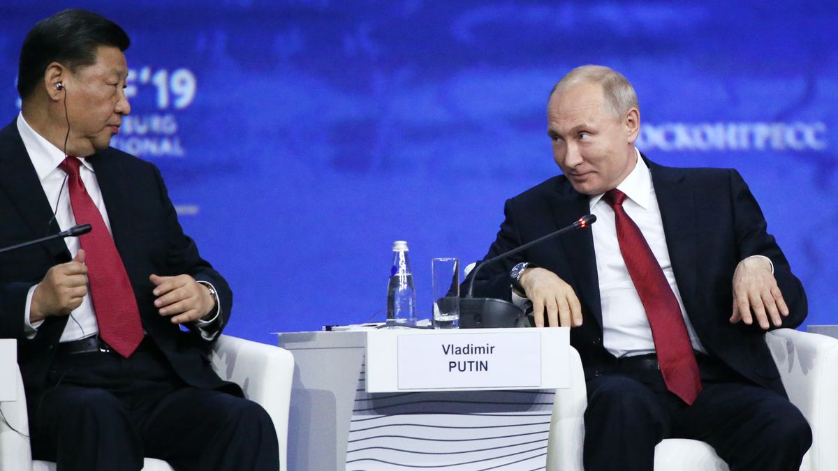 Xi Jinping, Władimir Putin
