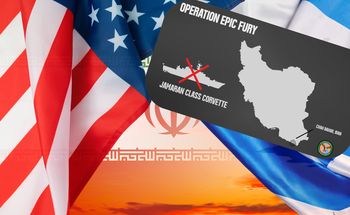 USA atakują irańską korwetę. Jednostka tonie