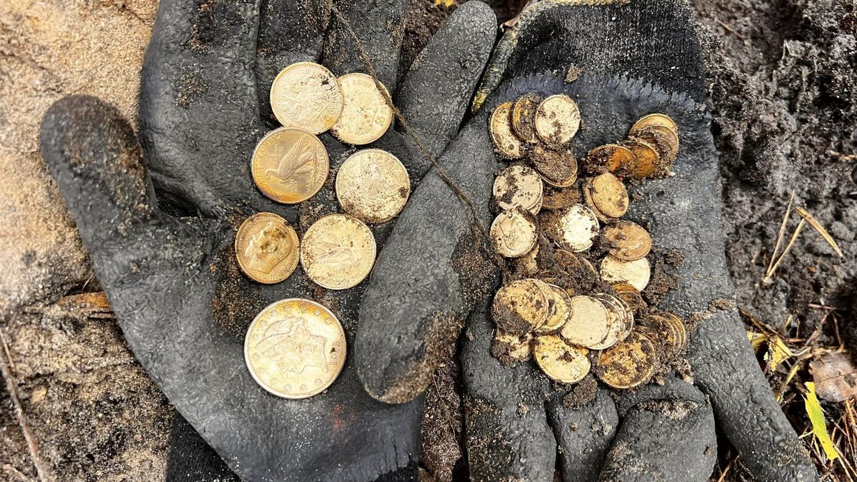 Szczecińska Grupa Eksploracyjna odnalazła kilkadziesiąt złotych monet