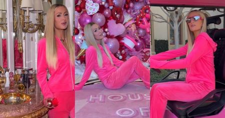 Paris Hilton chwali się ogromną WILLĄ! Ma rezydencję dla psa, na ścianach SWOJE PORTRETY, a po ogrodzie wozi się meleksem (ZDJĘCIA)