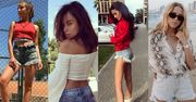 Jakie spodenki z postrzępionymi nogawkami noszą celebrytki?