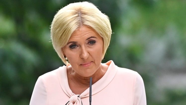 Agata Duda przykuła uwagę swoją różową stylizacją