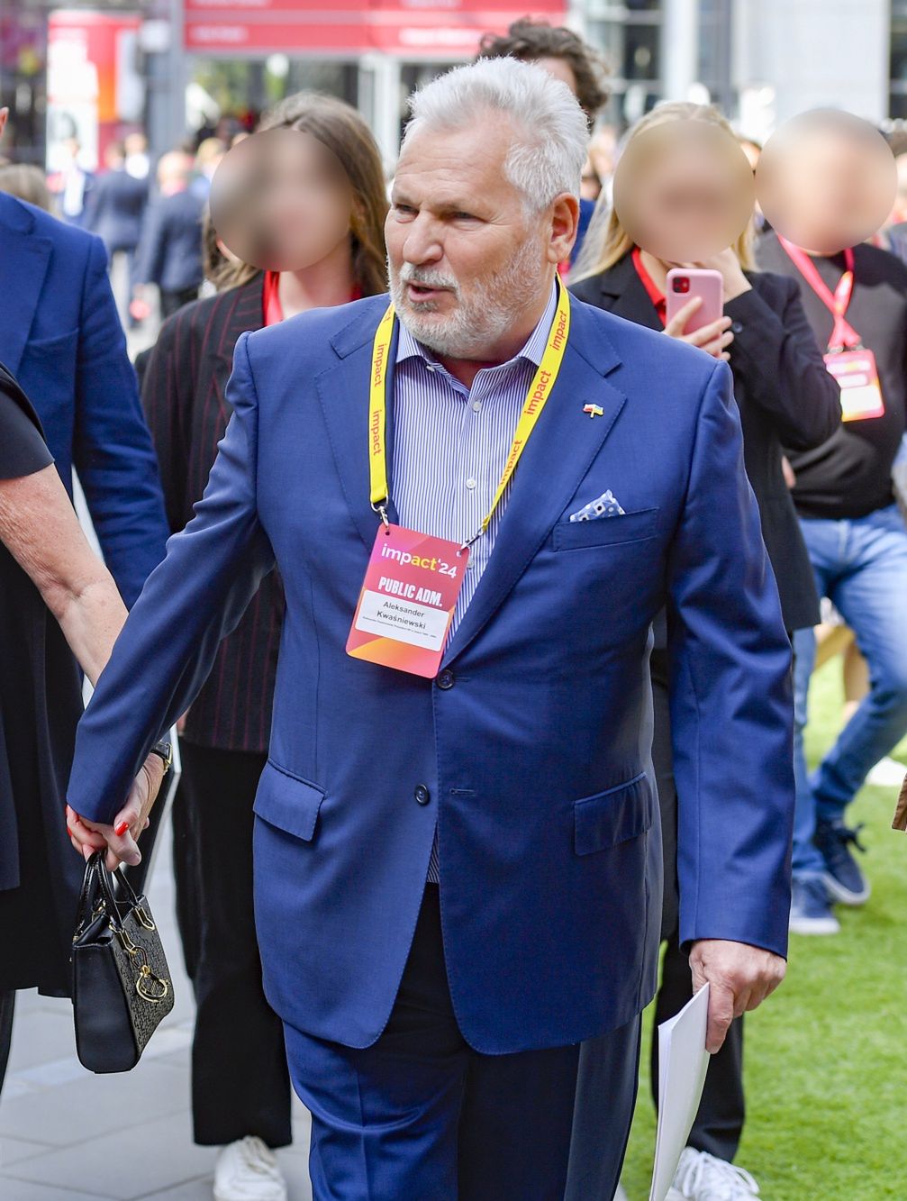 Jolanta i Aleksander Kwaśniewscy na kongresie Impact 2024