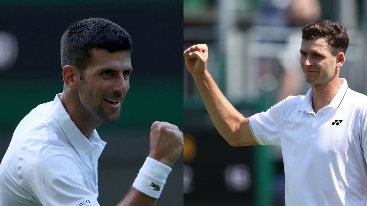 Novak Djoković oraz Hubert Hurkacz