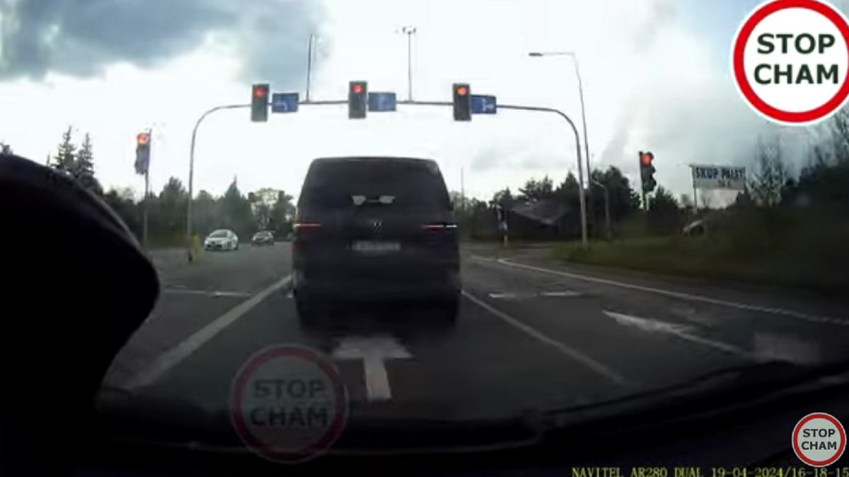 Ostatnie chwile przed stłuczką