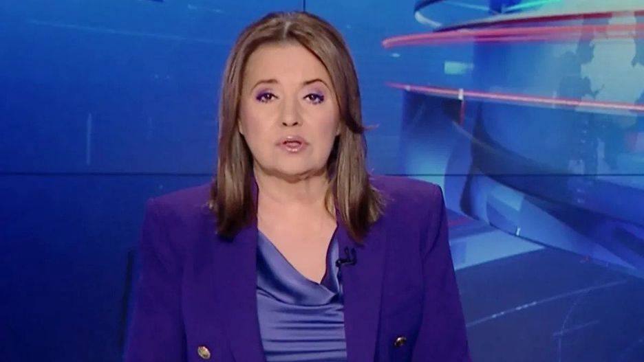 Danuta Holecka tym razem nie była w studio TVP w trakcie "Wiadomości"
