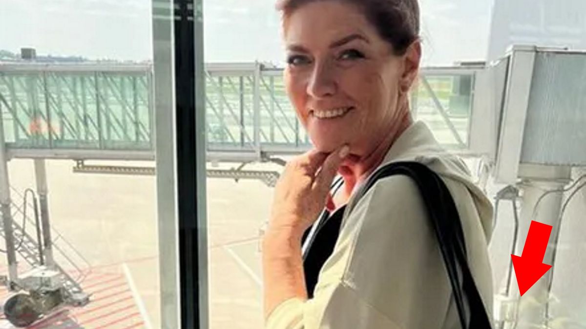 Katarzyna Dowbor na lotnisku. Nie zgadniecie, co miała w torebce