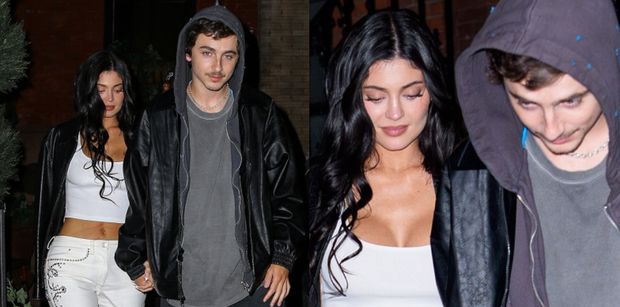 Kylie Jenner i Timothee Chalamet oraz ich SPLECIONE DŁONIE mkną na randkę do knajpy ze stekami. Romantycznie? (FOTO)