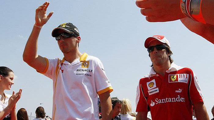 Robert Kubica i Fernando Alonso (fot. taringa.net)