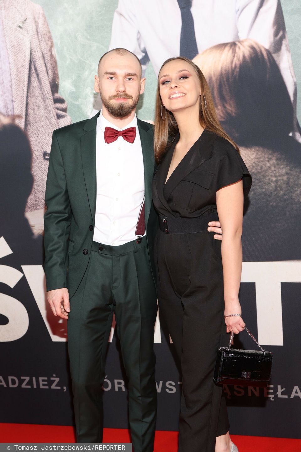 Michał Włodarczyk na premierze filmu "Święty"