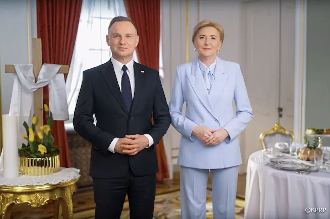 Para prezydencka złożyła życzenia z okazji Świąt Wielkanocnych