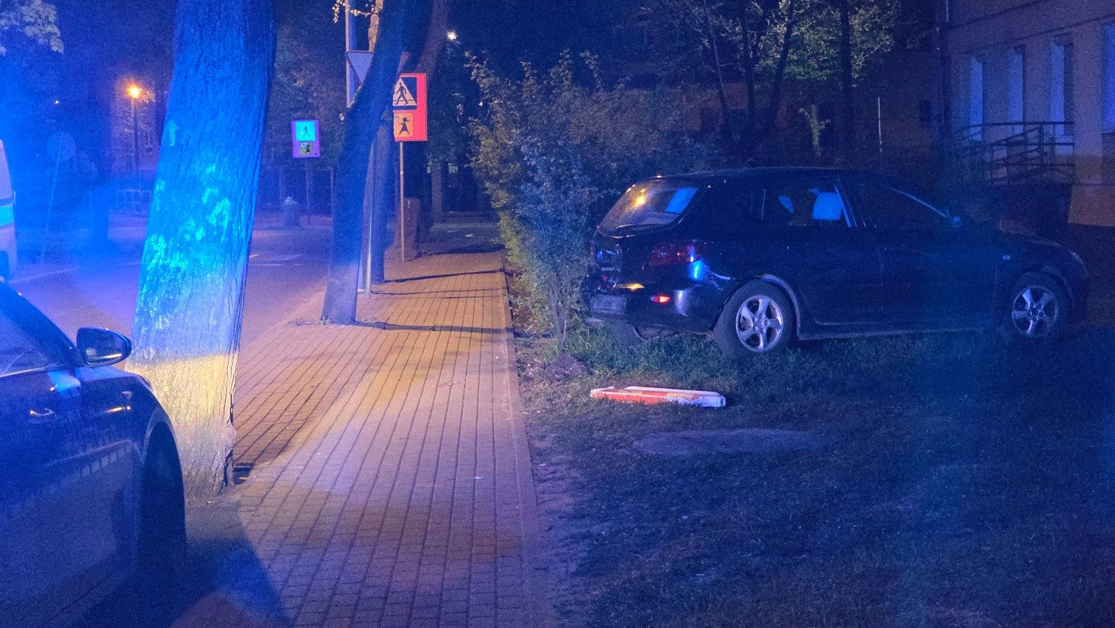 Kolizja na skrzyżowaniu Brzozowej i Bukowej
