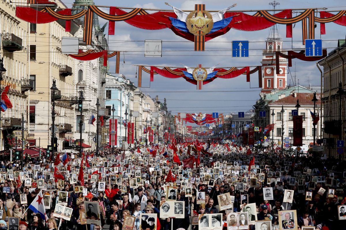 9 maja 2022 roku - parada z okazji Dnia Zwycięstwa w Moskwie 