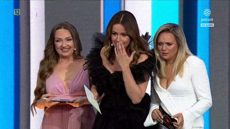 Agnieszka Litwin, Ewa Błachnio i Olga Łasak podczas Polsat SuperHit Festiwal 2023