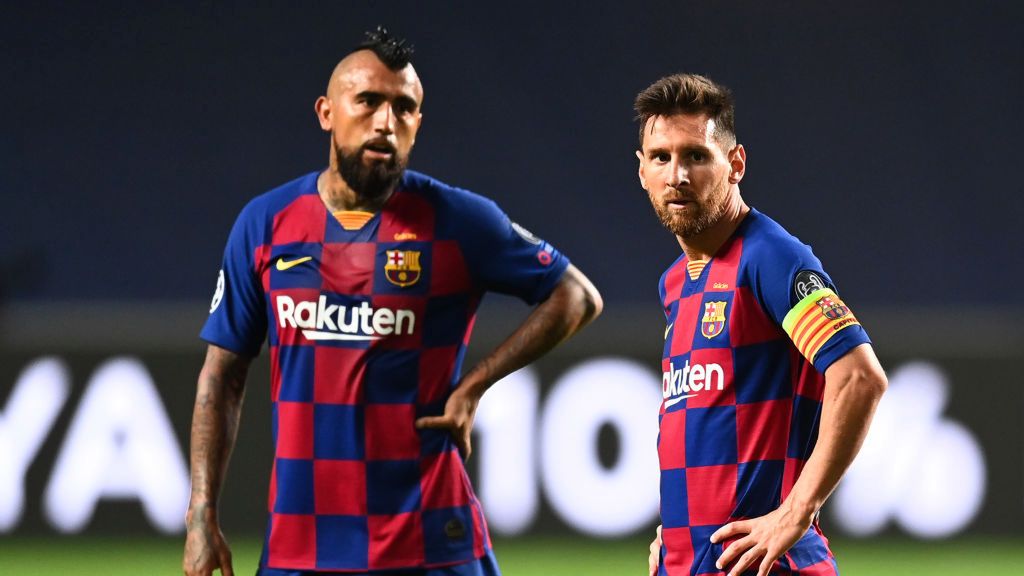Zdjęcie okładkowe artykułu: Getty Images / Michael Regan - UEFA / Na zdjęciu: Arturo Vidal i Leo Messi
