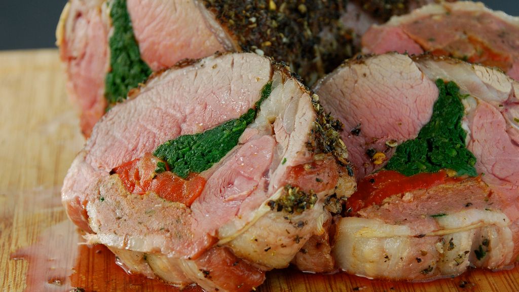 Szybko pieczony comber z jagnięciny nowozelandzkiej bez kości (samo mięso)