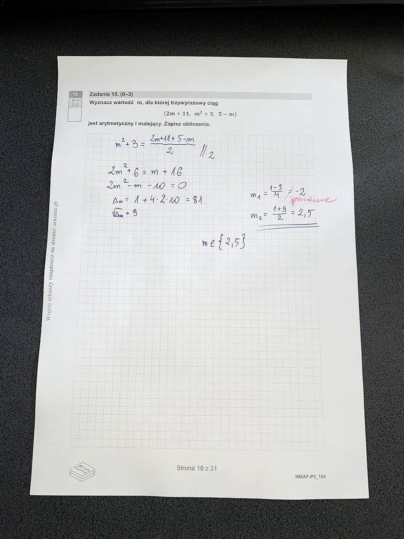 Matura 2025 z matematyki - rozwiązania i odpowiedzi do arkusza C