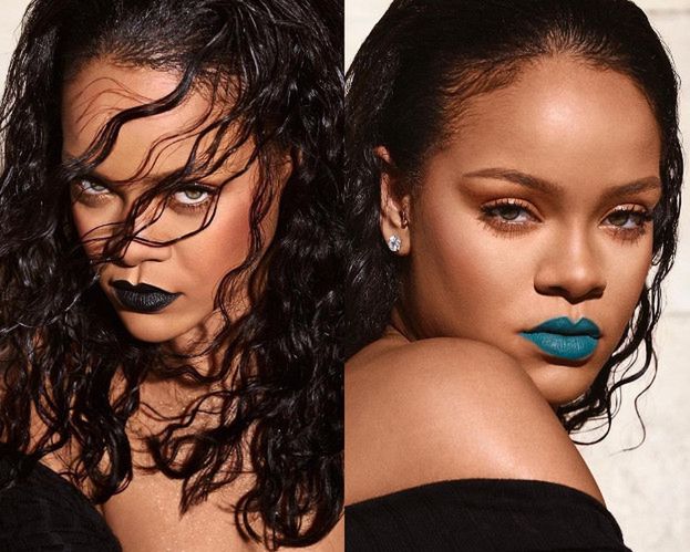 Zmysłowa Rihanna inspiruje fanki kolorowymi ustami