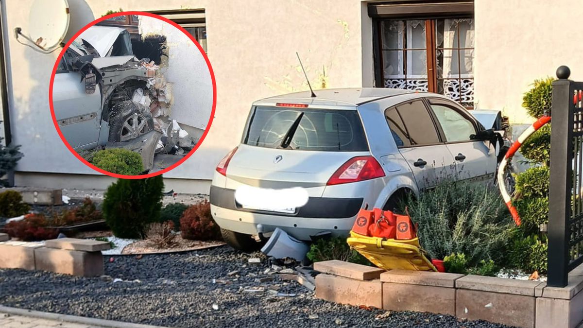 Pijana kobieta straciła panowanie nad autem i wjechała w dom  