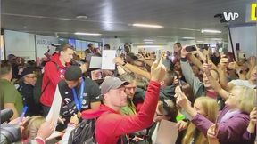 Szaleństwo na lotnisku. Tłumy witały złotych medalistów ME