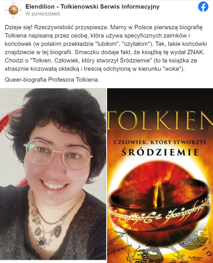 "Fani" Tolkiena mają problem z osobą niebinarną