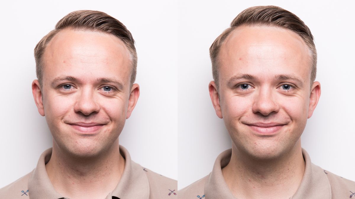 Jaki wpływ ma światło błyskowe na wielkość źrenic modela? 1