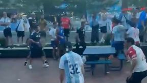 Sceny przed półfinałem MŚ. Doszło do bójki argentyńskich kiboli