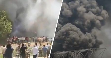 Samolot do Londynu spadł krótko po starcie. Są filmy z katastrofy