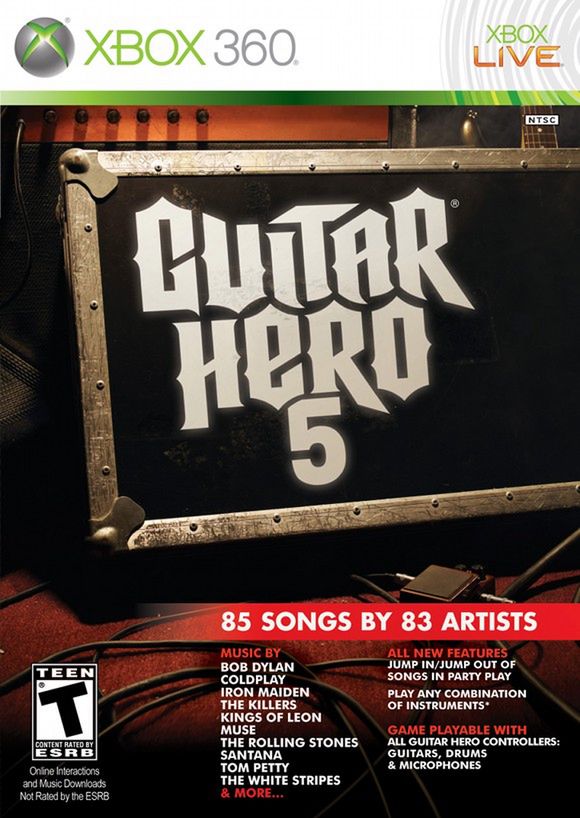 Okładka Guitar Hero 5 jest... inna