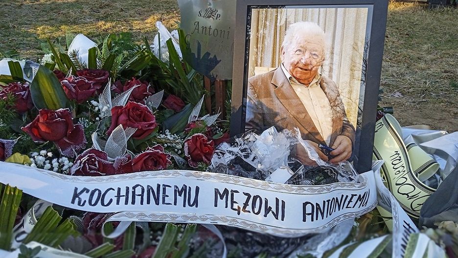 Wieniec z dedykacją od żony