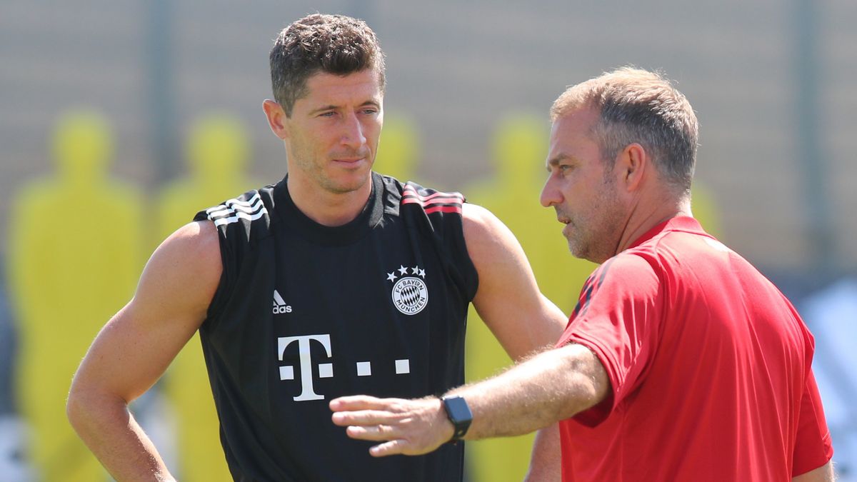 Robert Lewandowski i Hansi Flick współpracowali w Bayernie Monachium