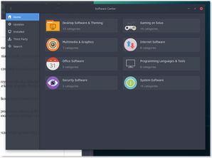 Narzędzie Software Center - kategorie