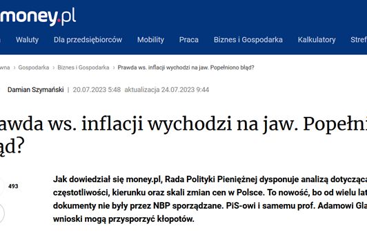 Śledczy chcą od dziennikarza Money ujawnienia źródła informacji o analizie NBP