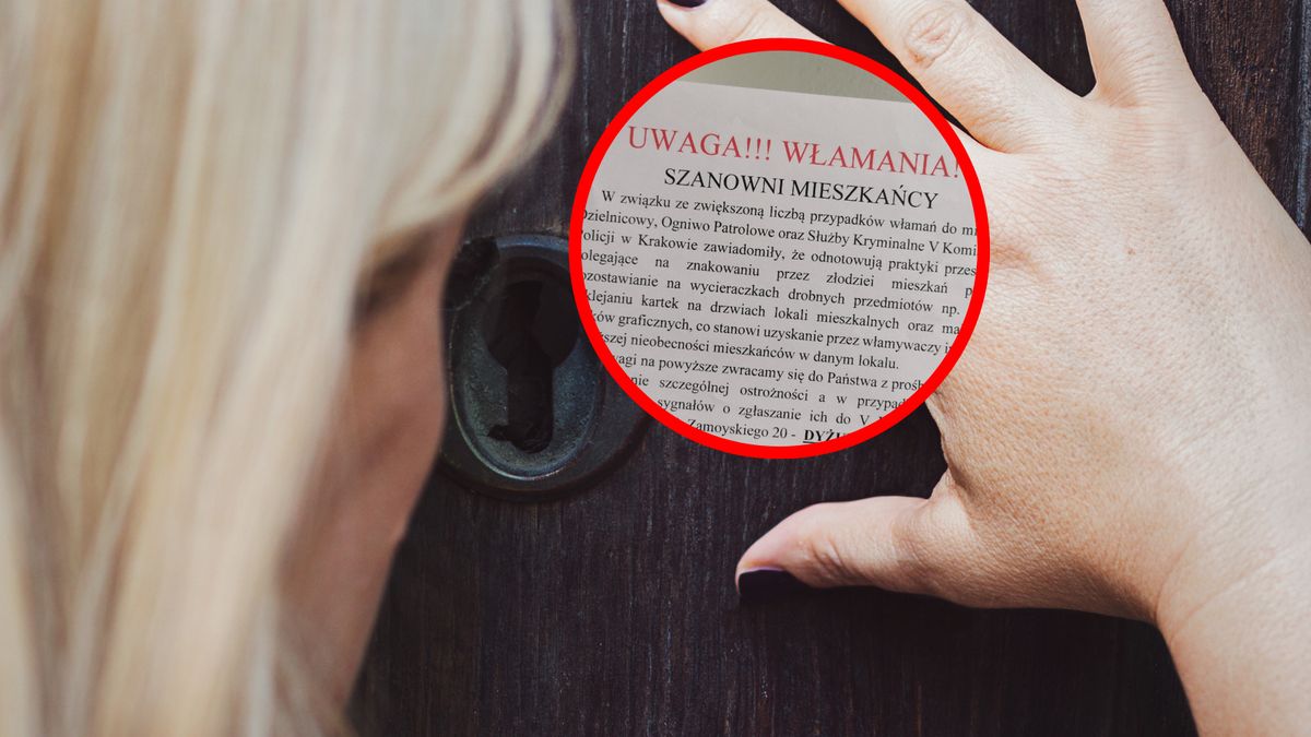 Złodzieje oznaczają mieszkania w specyficzny sposób