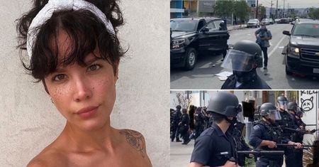Halsey ucierpiała podczas protestu w sprawie George'a Floyda: "Strzelali do nas kulami i gazem. ZOSTAŁAM TRAFIONA"