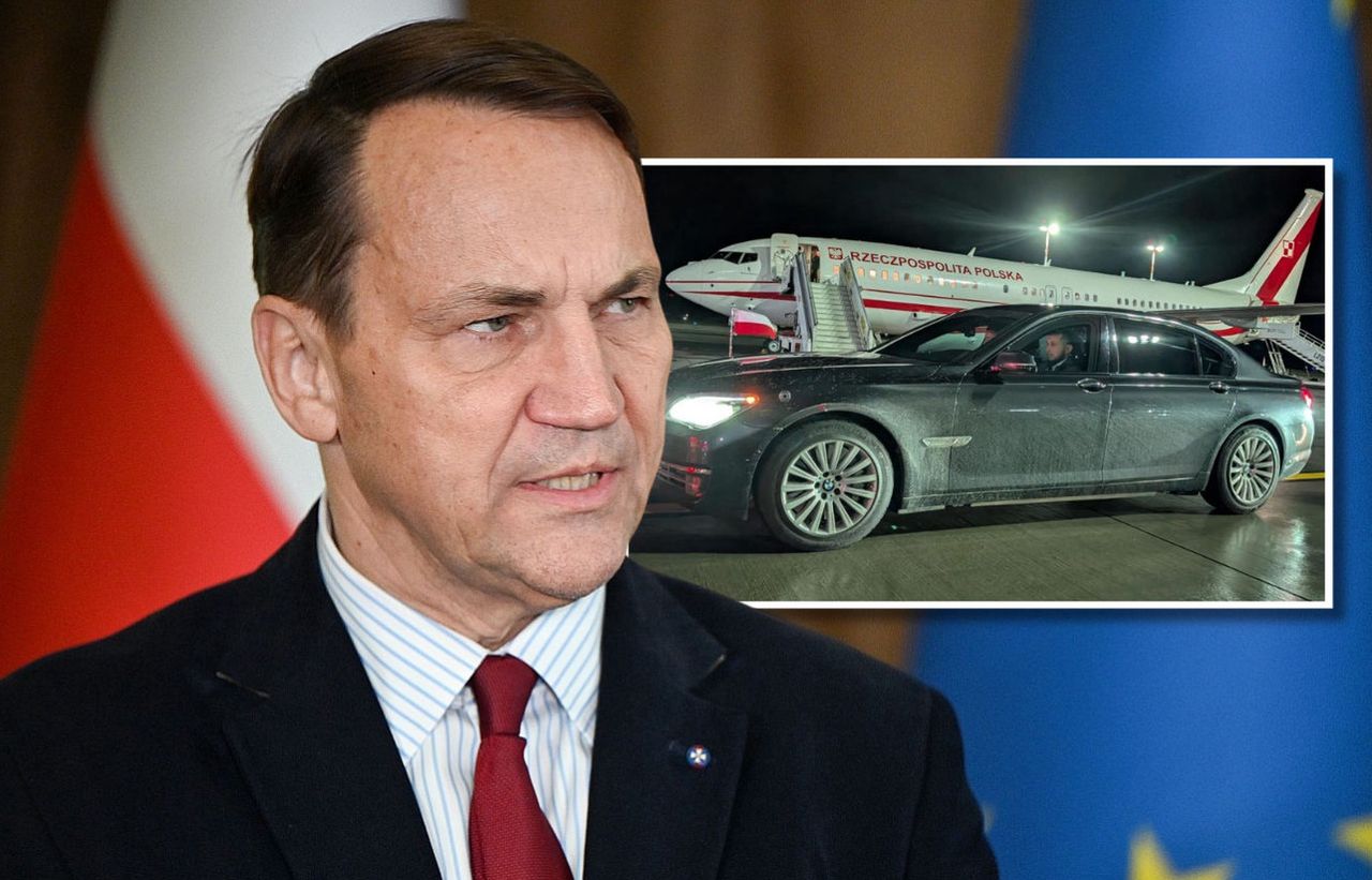 Awantura o brudną limuzynę dla Nawrockiego. Sikorski zabrał głos