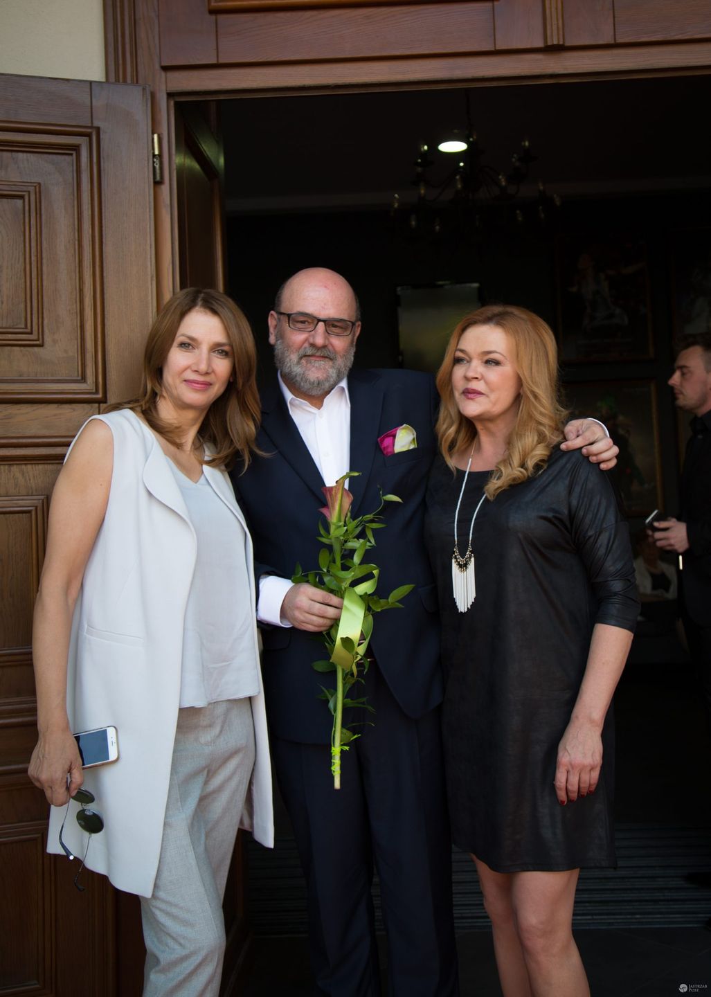 Beata Kawka i Grażyna Wolszczak na otwarciu Teatru Miejskiego w Lesznie