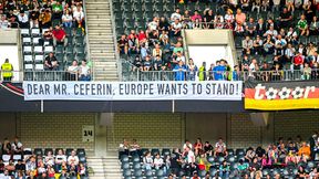 Niemieccy fani pokazali transparent i wyszli ze stadionu. Jest reakcja policji