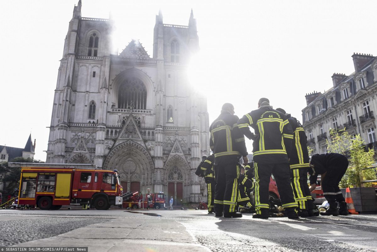 Francja. Pożar katedry w Nantes. Wolontariusz przyznał się do podpalenia