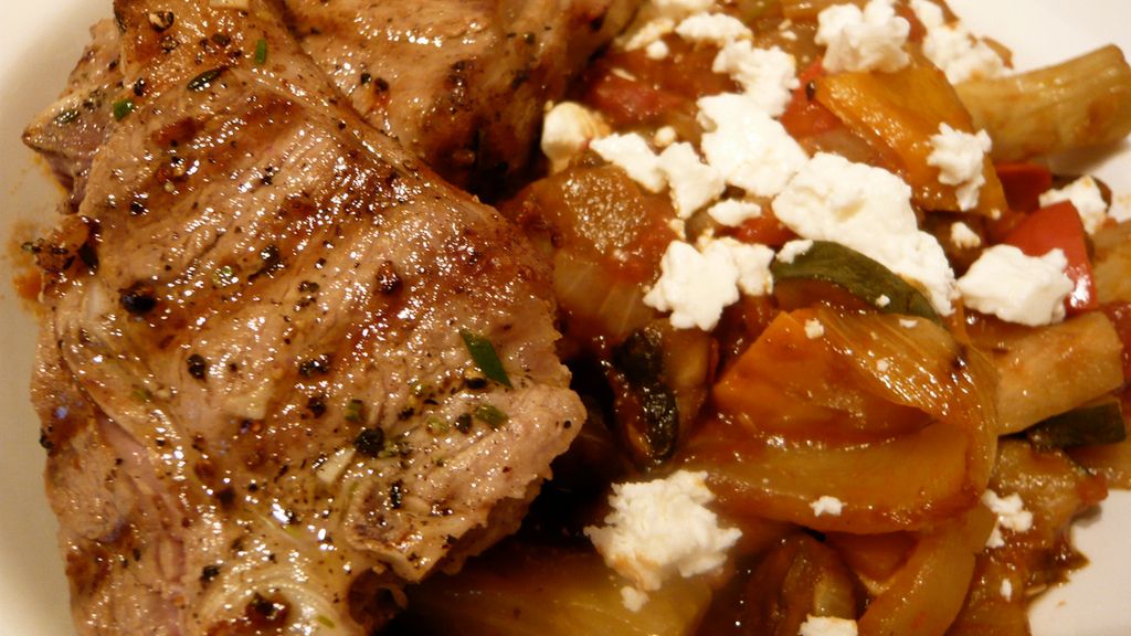 Opiekane kotlety z polędwicy z jagnięciny australisjkiej (mięso i tłuszcz)