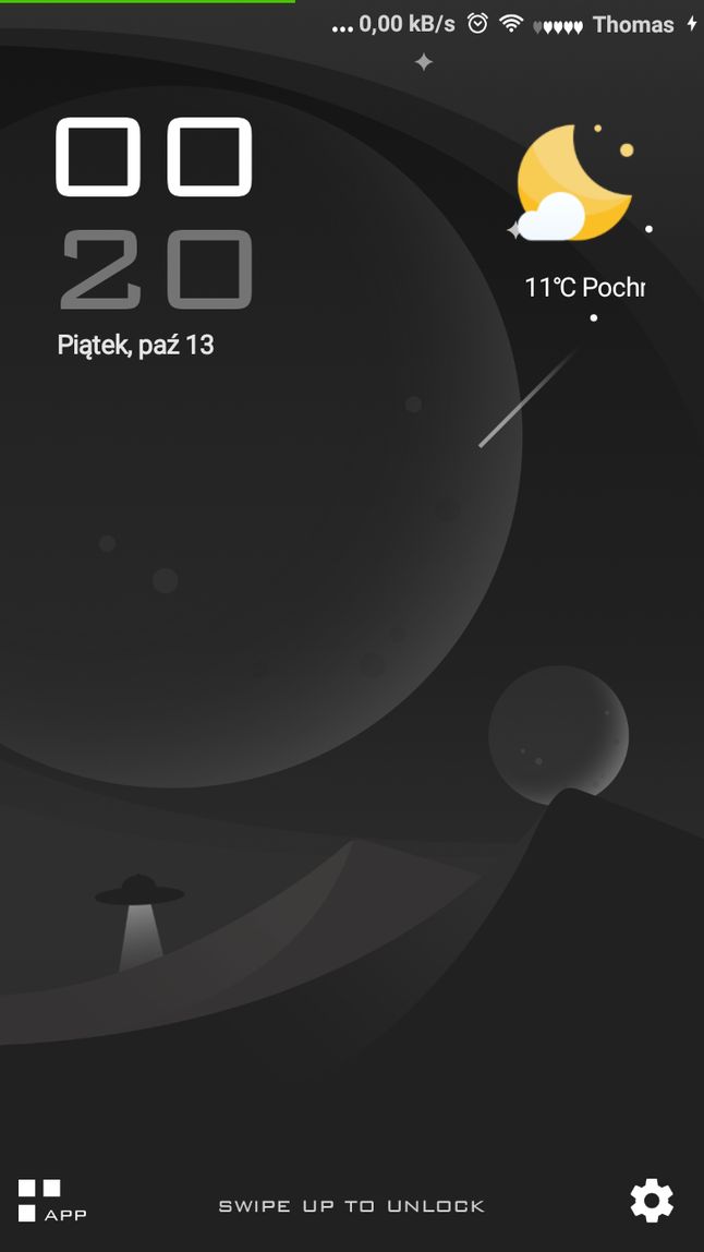 Ekran blokady - motyw MIUI 8 - Uforia