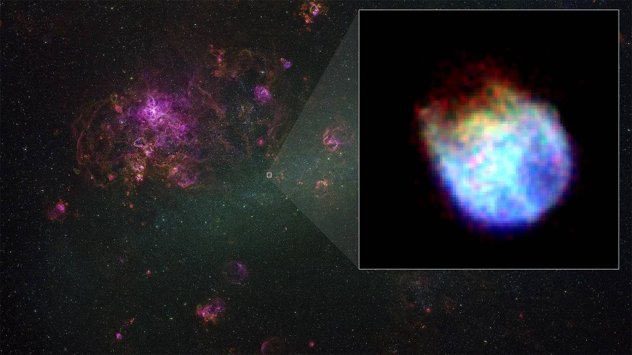 Supernova seen through the XRISM telescope