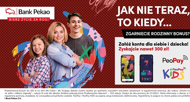 Bank Pekao na powrót do szkoły proponuje Konto Przekorzystne dla dziecka