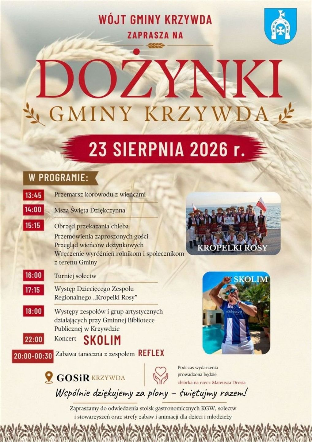 Dożynki Krzywda 2026